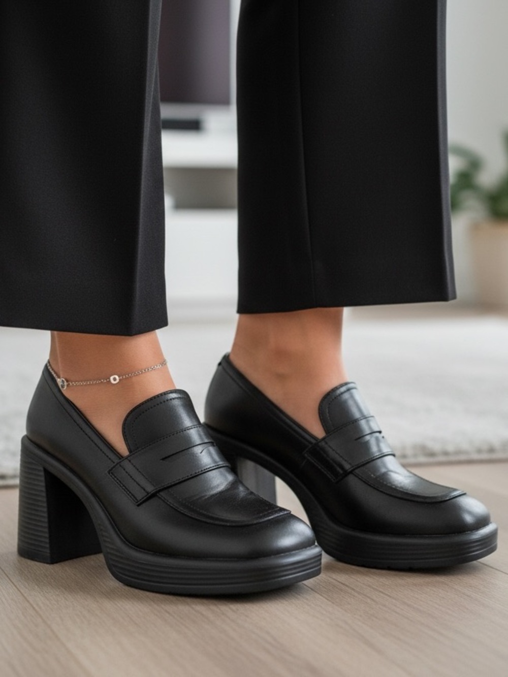 Zigi Soho Shandra Black Platform Loafers 8.5